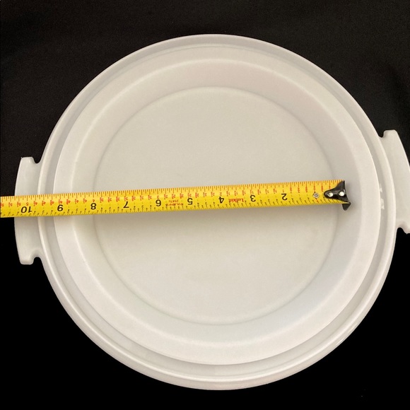 Tupperware Vintage Pie Taker Set lid handle clear - Picture 4 of 6
